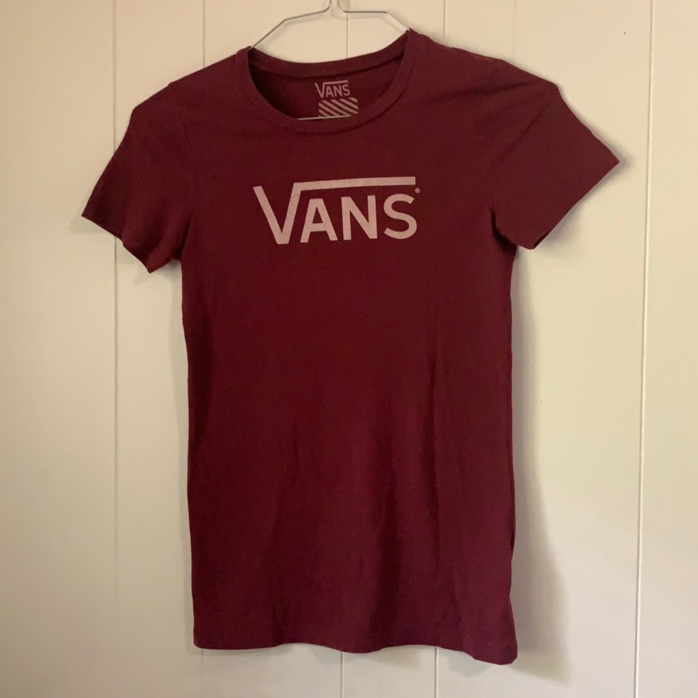 Maroon Vans T-shirt